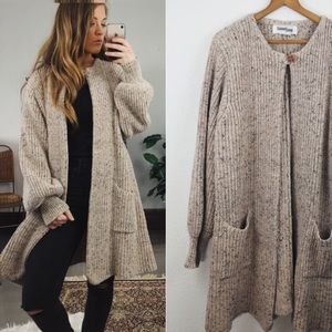 VINTAGE// Oversized Chunky Knit Duster Cardigan